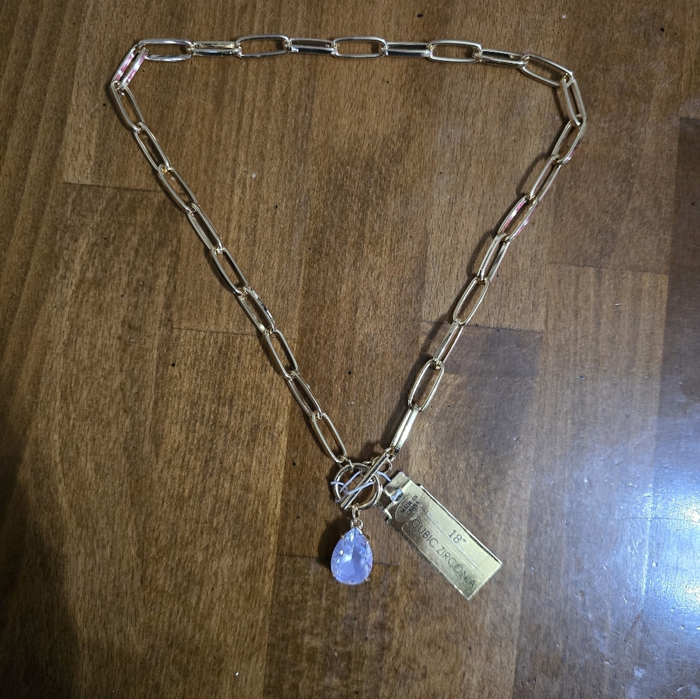 Large CZ Necklace
